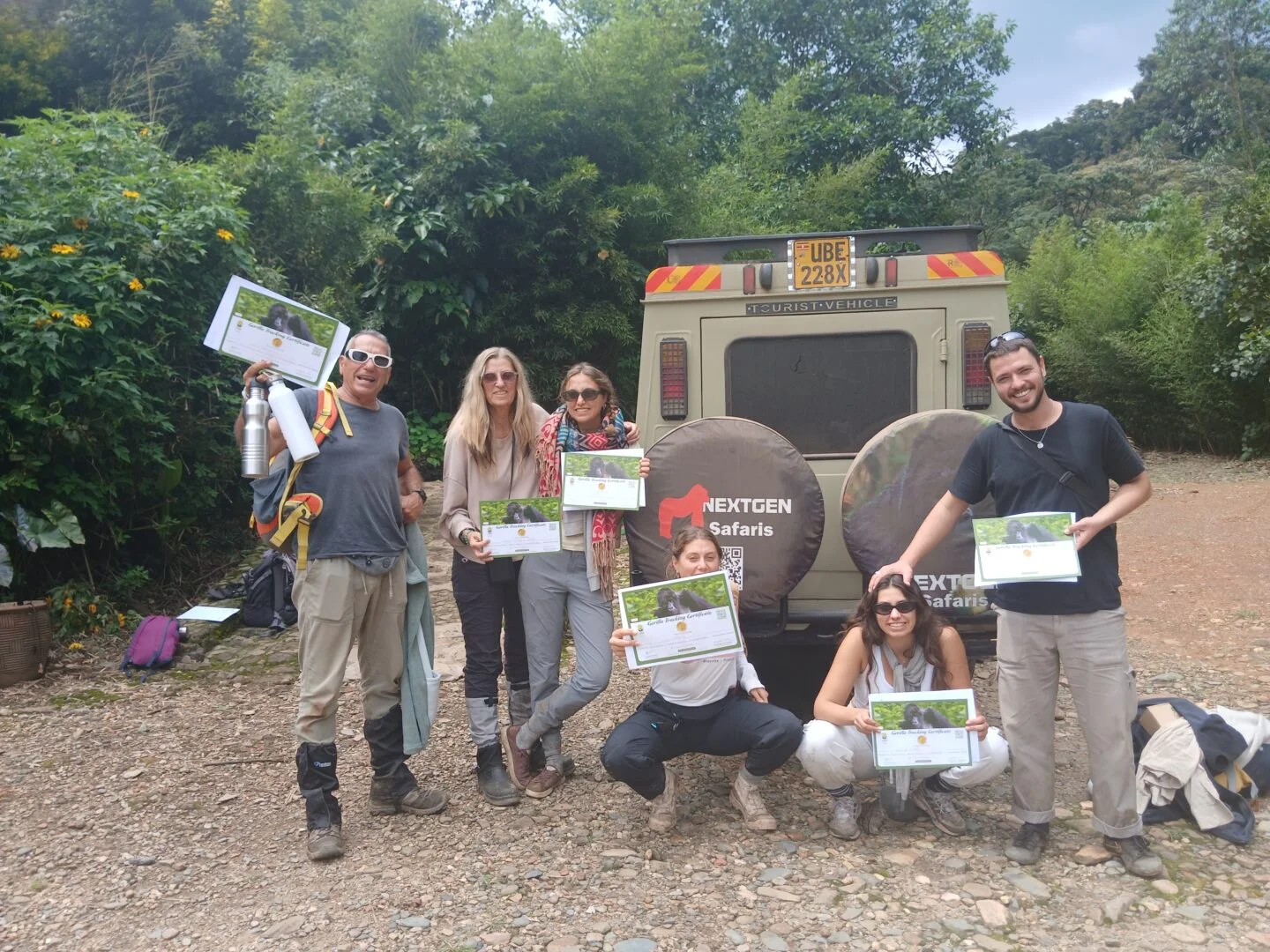 After the gorilla habituation experience in Uganda