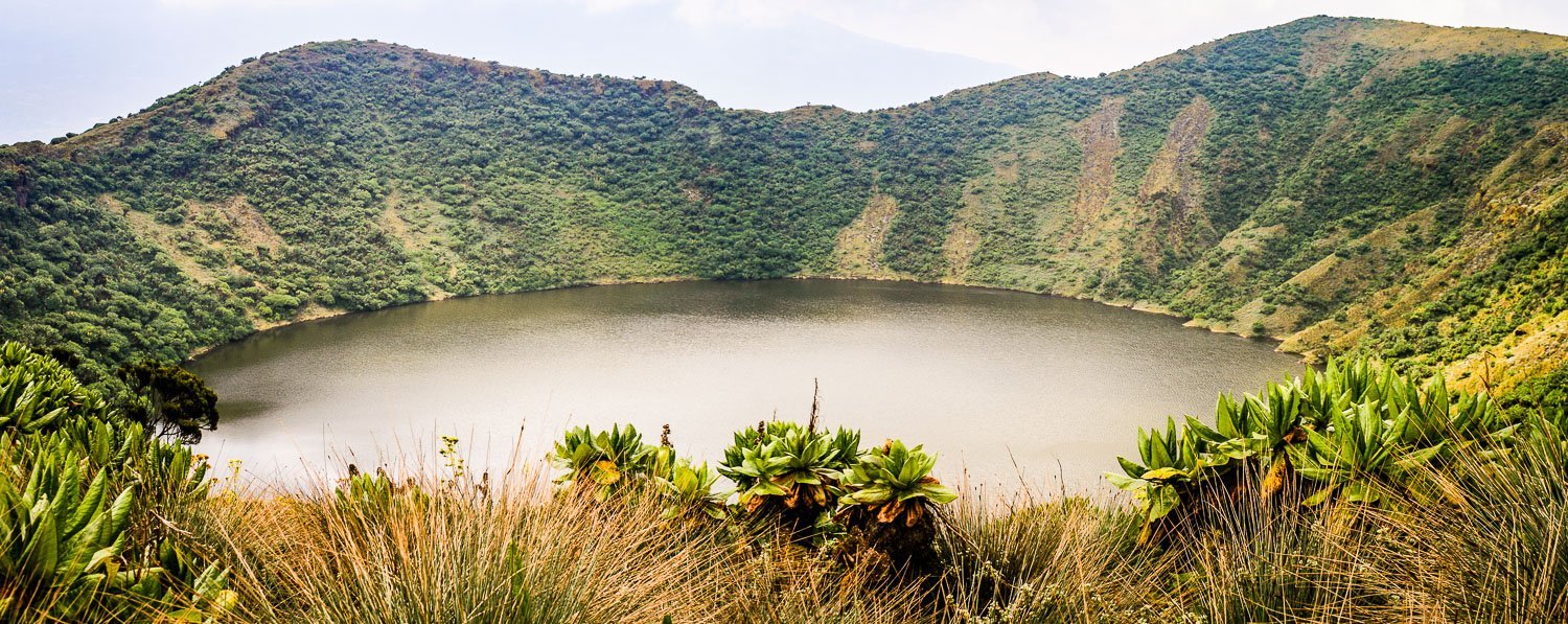 Mount Bisoke hiking during a longer stay in Rwanda