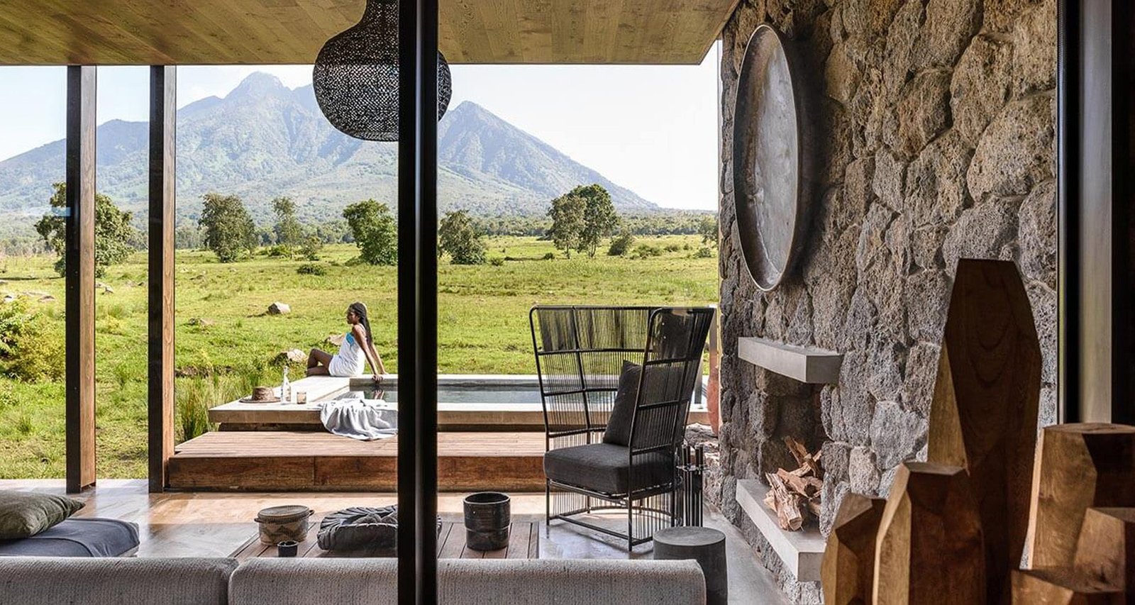 Singita Kwitonda Lodge Deck and Pool