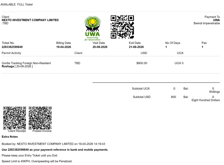 Difference Between Rwanda and Uganda Gorilla Trekking Permit Cost